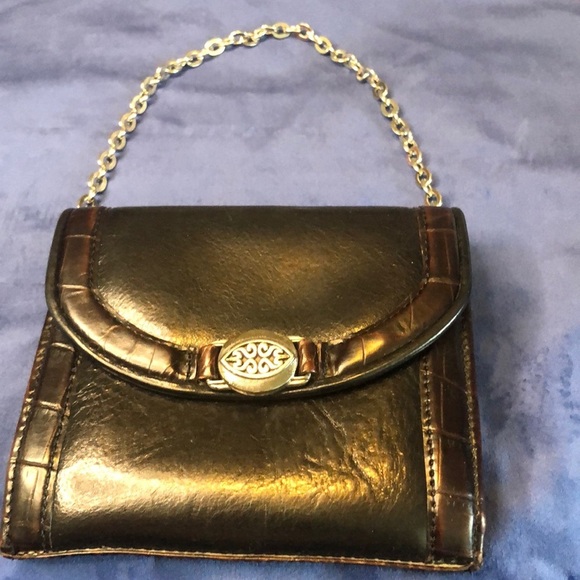 Brighton Handbags - Brighton Croc Embossed Small Hand Bag Clutch Wallet